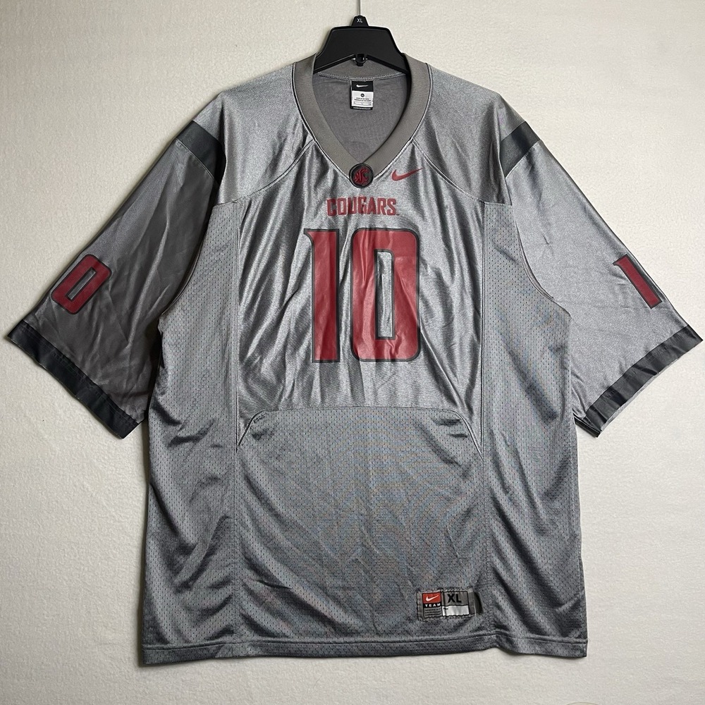 Nike Washington State Cougars Football Jersey Mens XL Shiny Gray 00s Vintage